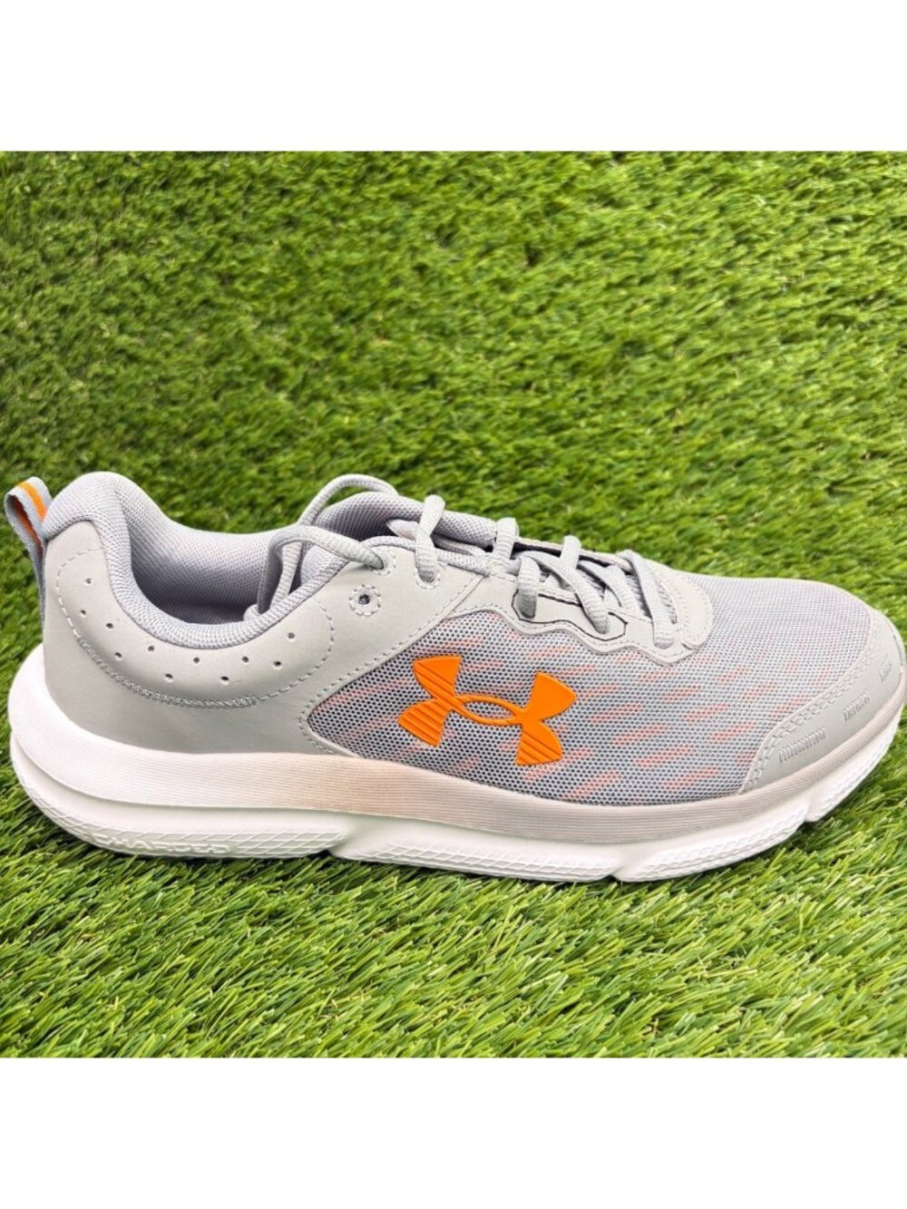 Under Armour Charged Assert 10 Mens Size 8.5 Gray Running Walking Shoes Sneakers